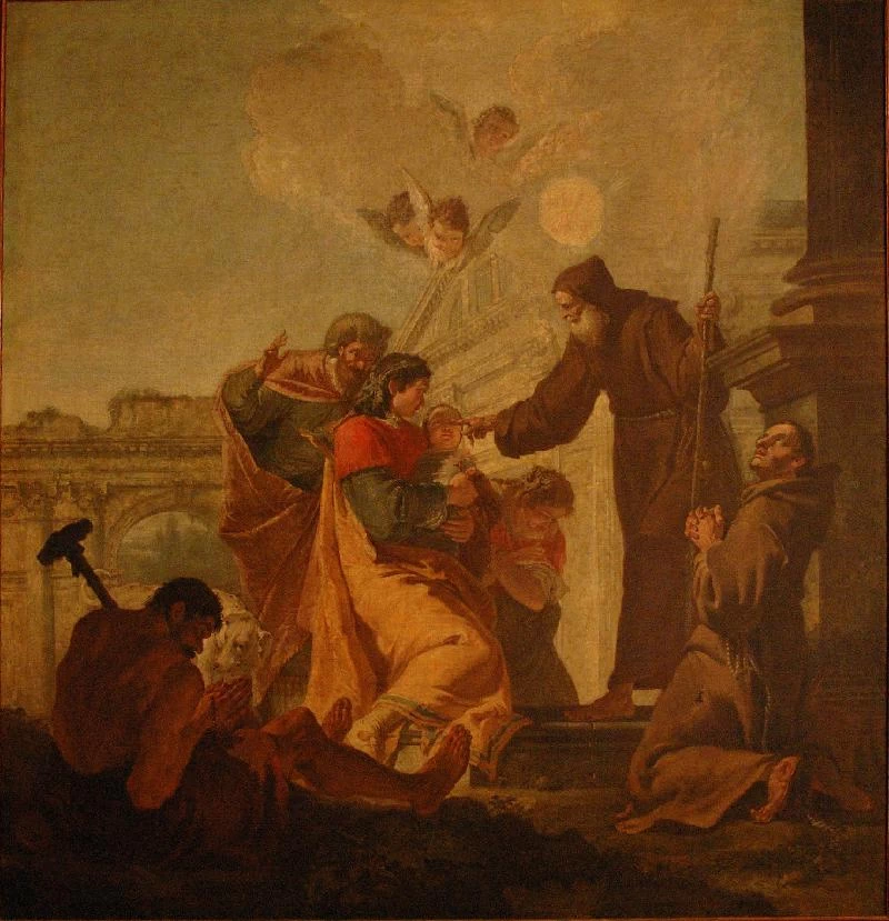 San Francesco di Paola guarisce un cieco - Seminario Vescovile, Venezia